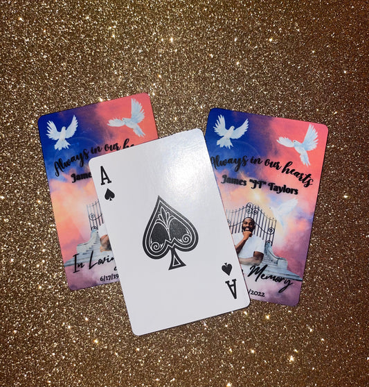Memorial Design Custom Playing Cards