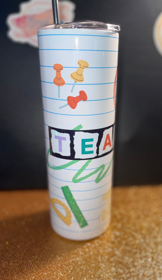 Teacher Paper Tumbler