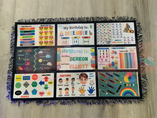 Learning Rug (preschool/K) with ASL