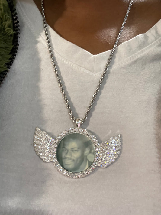 Wing Bling Memorial Necklace
